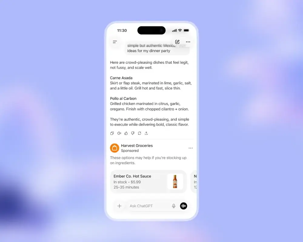 OpenAI testar annonsering i ChatGPT