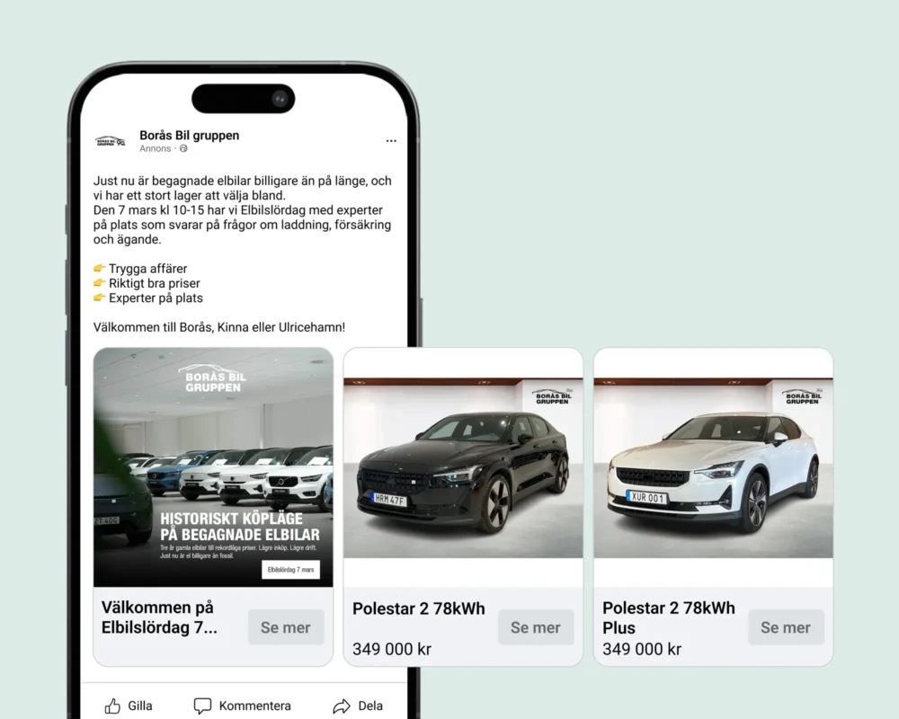 Dynamiska produktannonser – konvertera utan e-handel